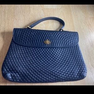 Bally leather matresse quilted handbag